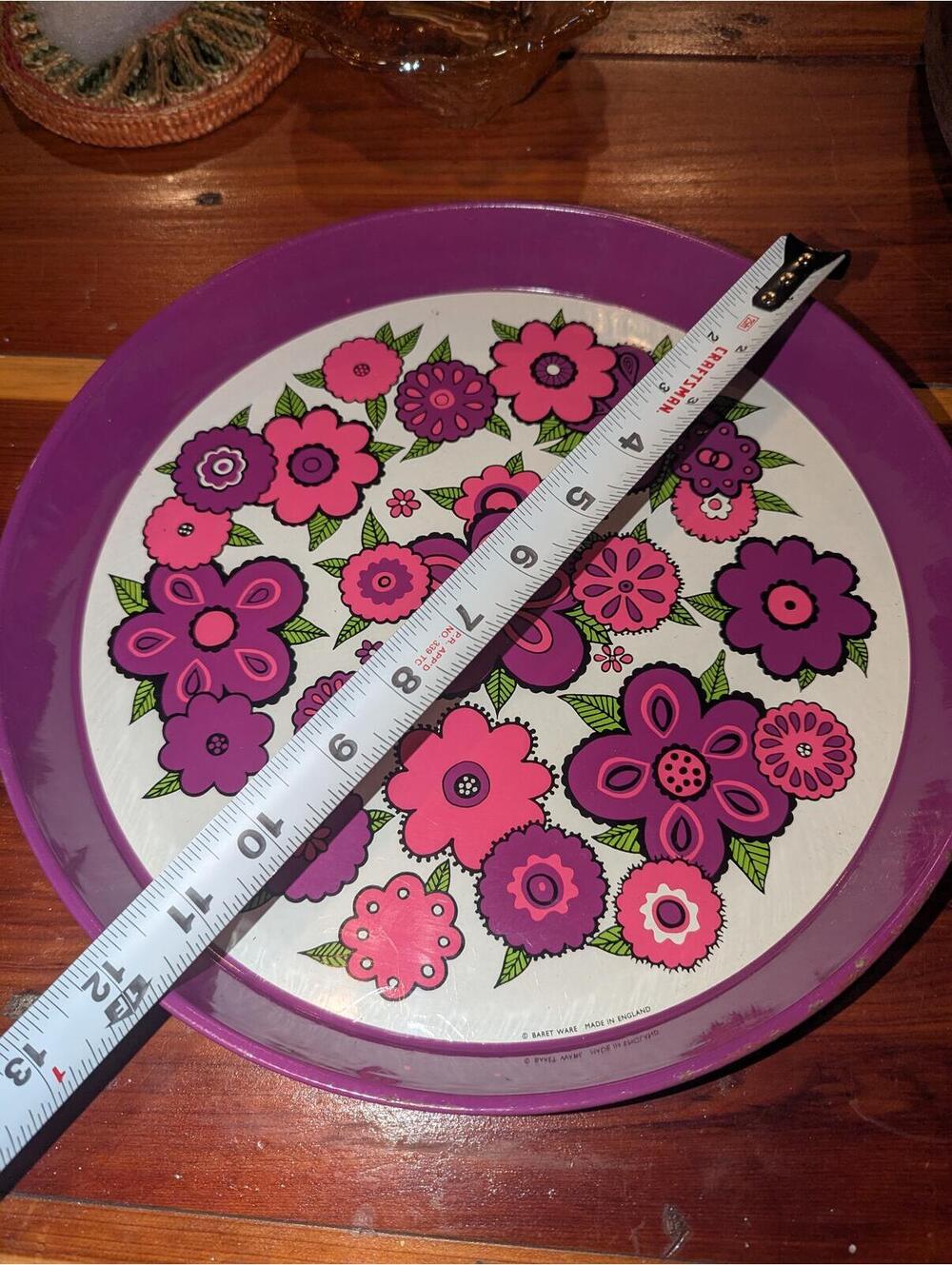 Vintage Floral Decorative Tin - Picture 3 of 3